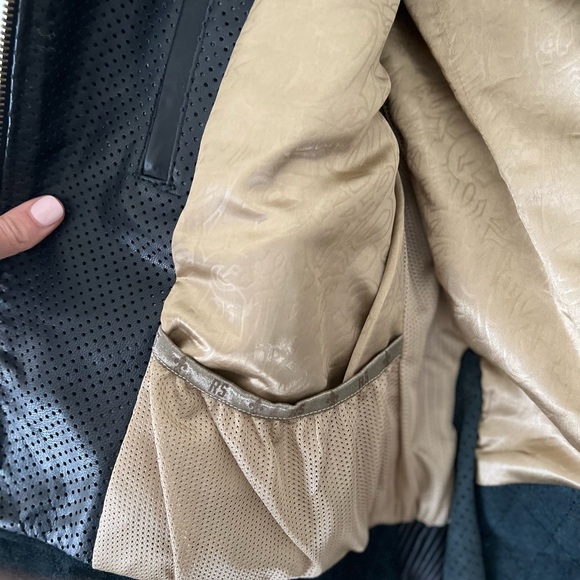 Roland Sands Riot Black Leather Motorcycle Jacket Womens Small - Picture 6 of 6